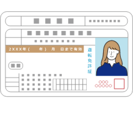 運転免許証のイメージイラスト。