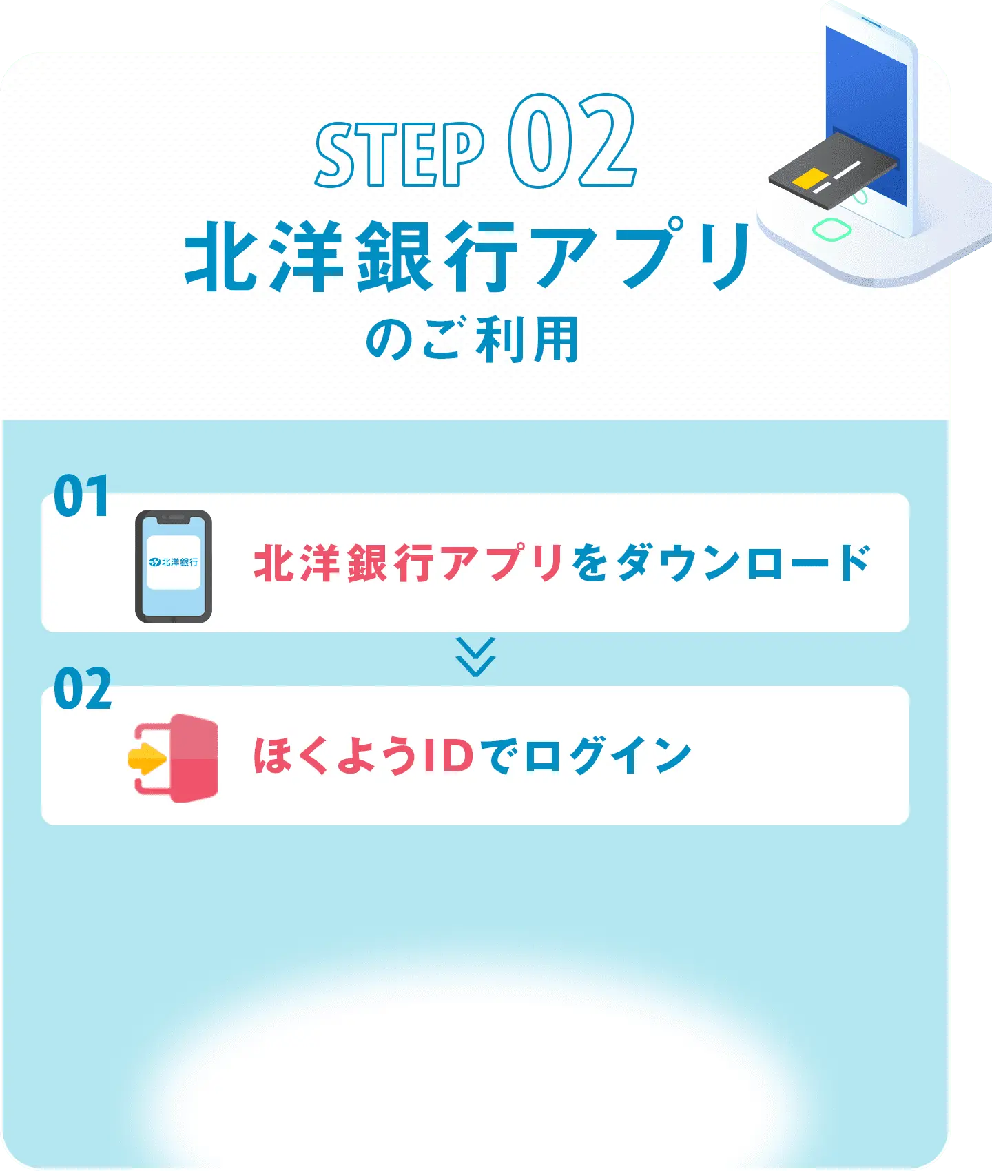 STEP02 北洋銀行アプリのご利用