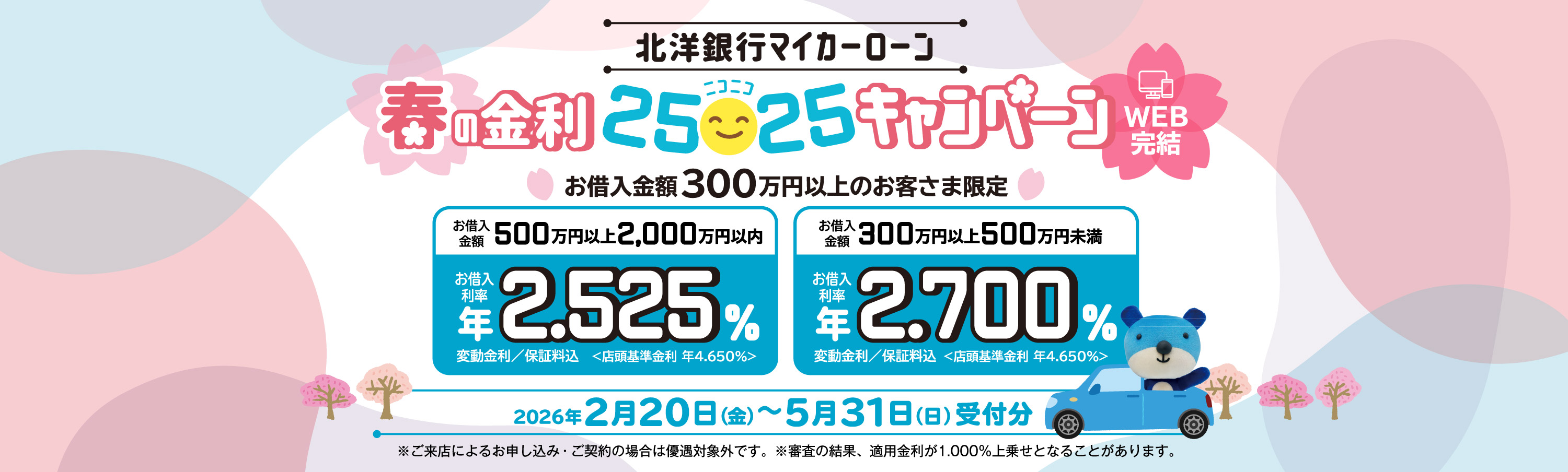 春の金利キャンペーン