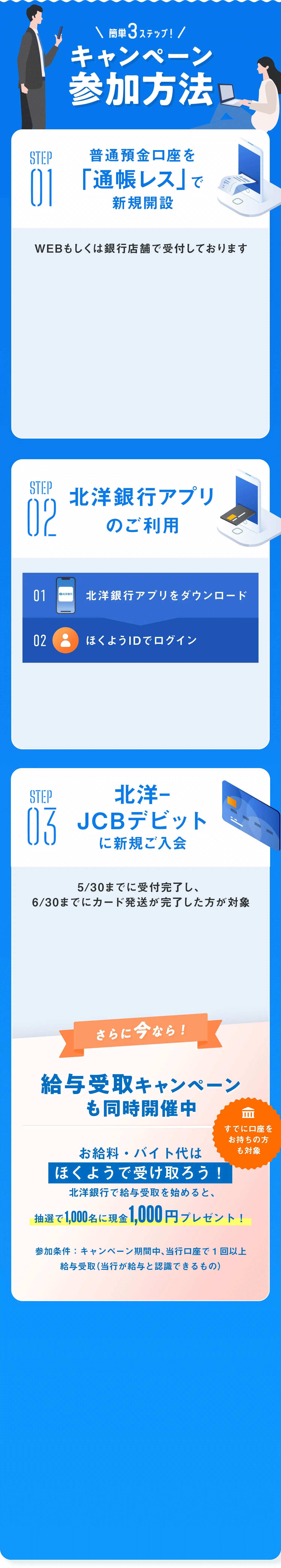 簡単3ステップ！ キャンペーン参加方法